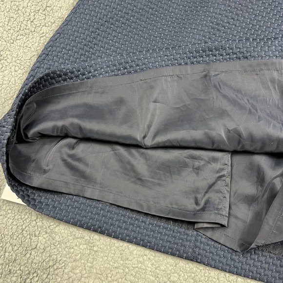 J Crew Sheath Dress Women 4 Navy Blue Work Portfolio Office Matelasse Workwear - Picture 9 of 12